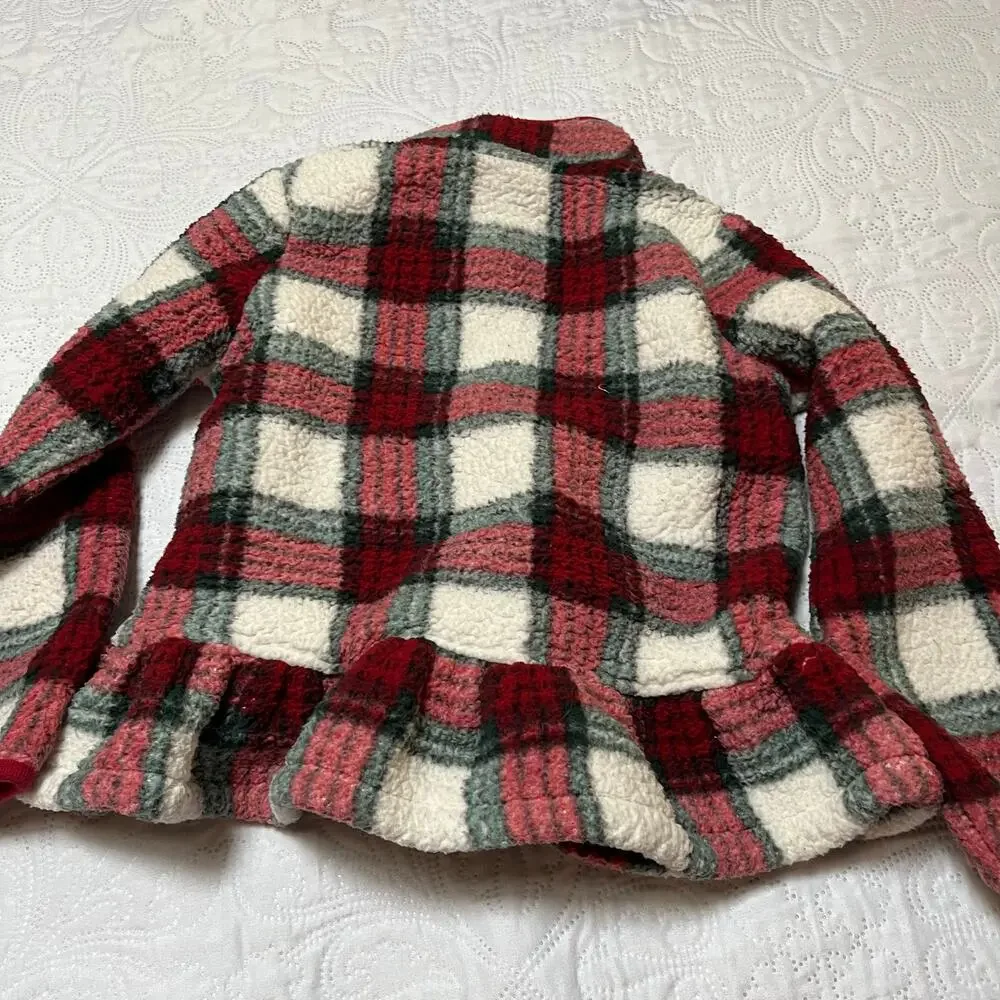 Gymboree Sherpa Fleece Peplum Sweatshirt Size 6